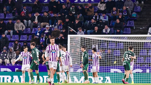 El Real Valladolid, de los equipos que más minutos juega en inferioridad