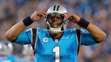 CHARLOTTE, NC - NOVEMBER 17: Cam Newton #1 of the Carolina Panthers reacts after a touchdown against the New Orleans Saints in the third quarter during the game at Bank of America Stadium on November 17, 2016 in Charlotte, North Carolina. Grant Halverson/Getty Images/AFP
== FOR NEWSPAPERS, INTERNET, TELCOS & TELEVISION USE ONLY ==