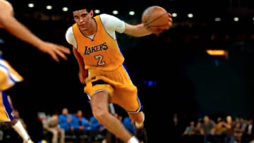 Lonzo ya rompe a las estrellas con la camiseta de los Lakers