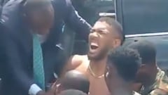 Vídeo: Así rescataron a Anthony Joshua tras accidente automovilístico en Nigeria
