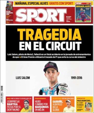 Portadas de la prensa mundial