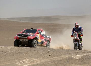 Nasser Al Attiyah y Carlos Vellutino.