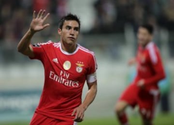 Nicolás Gaitán, jugador del Benfica.  