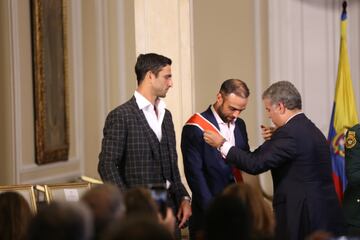 Los dos tenistas colombianos recibieron la Cruz de Boyacá, por parte de el presidente Iván Duque, tras ser campeones de Wimbledon.