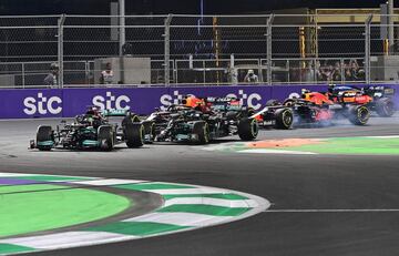 Las mejores imágenes de la carrera en Arabia Saudí