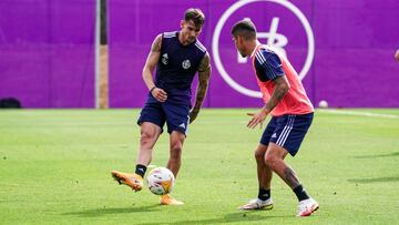 Pacheta, con todos los disponibles para el Burgos