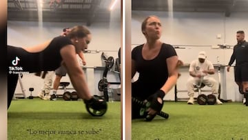 Una mujer sufre uno de los mayores ‘tierra trágame’ en el gimnasio: duele con solo verlo