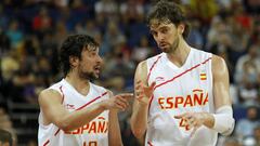 Sergio Llull y Pau Gasol en los Juegos de Londres con la Selecci&oacute;n.