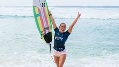 OAHU, HAWAII - FEBRUARY 8: Five-time WSL Champion Carissa Moore of Hawaii wins the Final at the Billabong Pro Pipeline on February 8, 2023 at Oahu, Hawaii. (Photo by Tony Heff/World Surf League)