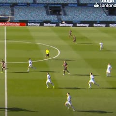 La barbaridad de carrera de Vinicius a 35,1 km/h ante el Celta