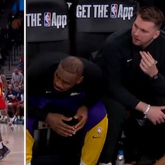 LeBron and Doncic stunned as Bronny drills first career three