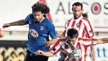 <b>ESTRENO Y BUEN JUEGO. </b>Motta debutó con el Atlético y sedujo a la grada con su buen manejo de balón y su brega en el centro del campo.