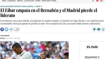 La Prensa ya empieza a calificar de crisis la racha del Madrid