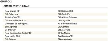 La Primera RFEF, jornada a jornada