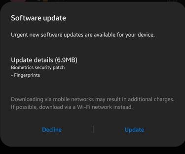 Actualización para los Samsung Galaxy S10: Parche de seguridad y mejoras biométricas