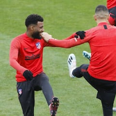 Vitolo se ejercitó a pleno rendimiento antes de la Champions