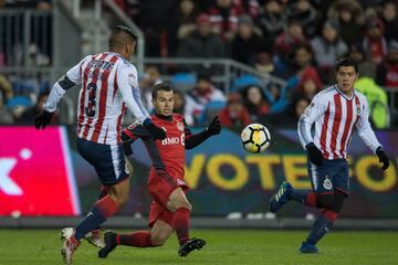 Foto de acción durante el partido Toronto (CAN) vs Chivas (MEX), Correspondiente al partido de ida de la Final de la Liga de Campeones CONCACAF Scotiabank 2018, en el Estadio BMO Field, Toronto.
EN LA FOTO: SEBASTIAN GIOVINCO