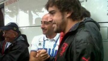 Alonso y Bettini se saludaron en el reciente Mundial.