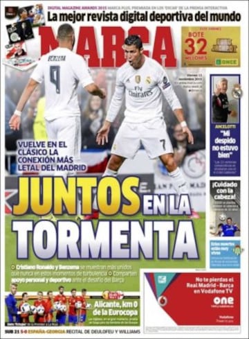 Portadas de la prensa mundial