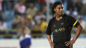 <b>CAPITÁN. </b>Ronaldinho, el pasado sábado por la noche.