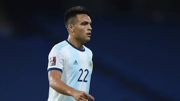 Soccer Football - World Cup 2022 South American Qualifiers - Argentina v Ecuador - Estadio La Bombonera, Buenos Aires, Argentina - October 8, 2020 Argentina's Lautaro Martinez REUTERS/Marcelo Endelli