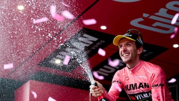 Simon Yates es el ganador virtual del Giro, con Del Toro a 3:56 y Carapaz a 4:43.