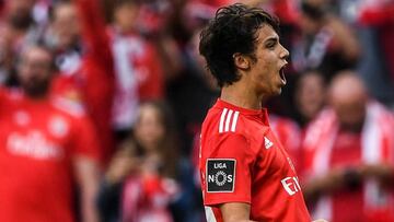 Joao F&eacute;lix, objetivo del Atl&eacute;tico, celebra su gol en el Benfica-Santa Clara