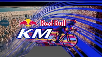 Cartel promocional del Kilómetro Red Bull, novedad en el Giro de Italia 2025.