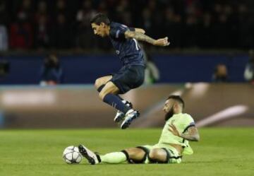 Ángel Di María con Nicolás Otamendi.