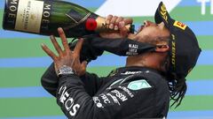 Lewis Hamilton (Mercedes). Nurburgring, F1 2020. 