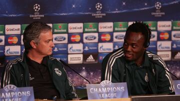 12/02/13 RUEDA DE PRENSA DE MOURINHO Y ESSIEN PREVIA AL PARTIDO DE CHAMPIONS LEAGUE REAL MADRID - MANCHESTER UNITED ( OCTAVOS )