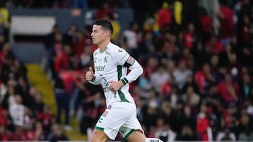 James Rodríguez, volante colombiano de Club León en su debut en la Liga MX