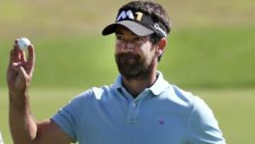 Eduardo de La Riva compite durante la segunda jornada del Masters de Portugual en el club de golf Oceanico Victoria en Vilamoura (Portugal.