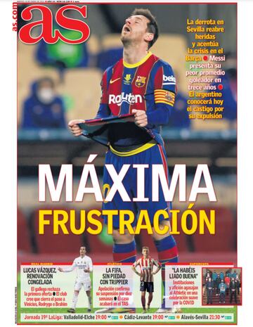 Las portadas de AS de enero