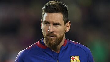 El delantero argentino del Barcelona, Leo Messi.