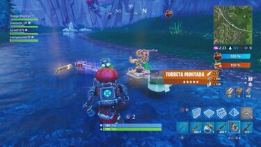 Así es la nueva torreta montada de Fortnite