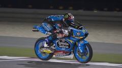 Navarro, durante el test en Losail.