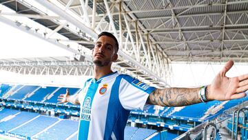 Joselu, jugador del Espanyol