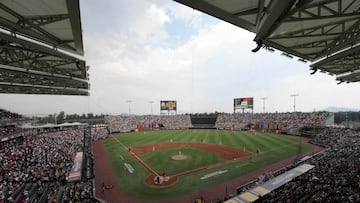 Apr 29, 2023; Mexico City, Mexico; A general overall view of a MLB World Tour game between the San Diego Padres and the San Francisco Giants at Estadio Alfredo Harp Helu. Mandatory Credit: Kirby Lee-USA TODAY Sports