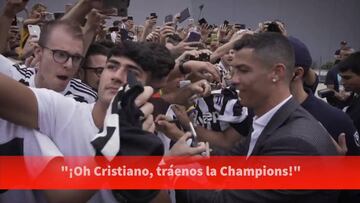 El cántico de la Juve que le sacó una sonrisa a Cristiano