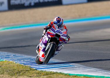 El piloto madrileño, Jorge Martín, durante el Gran Premio de España de MotoGP.