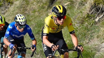 El ciclista del Visma | Lease a Bike Cian Uijtdebroeks, durante el Giro de Italia 2024.