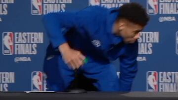 Plantón de Antetokounmpo a los medios: se marchó en mitad de la rueda de prensa