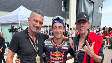 Cardiel y Andreu con Acosta, tras la carrera de Arag¨®n.