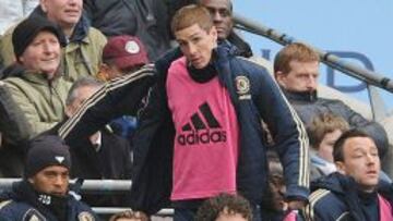 El delantero español del Chelsea, Fernando Torres.