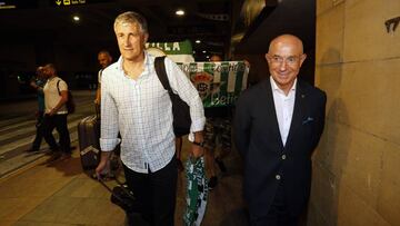 Quique Setién y Serra Ferrer.