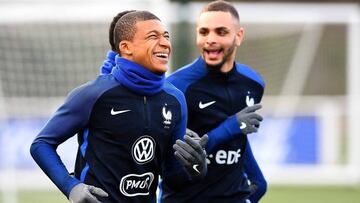 Mbapp&eacute;, en su primera convocatoria con Francia