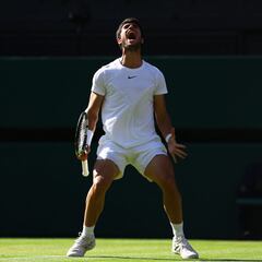 Resumen, resultado y ganador del Alcaraz - Rune, hoy: cuartos de final de Wimbledon en vivo online
