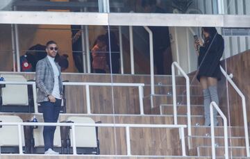 Sergio Ramos en la grada.
