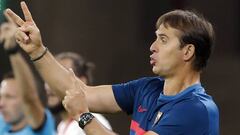 Lopetegui, en la final de la Supercopa.